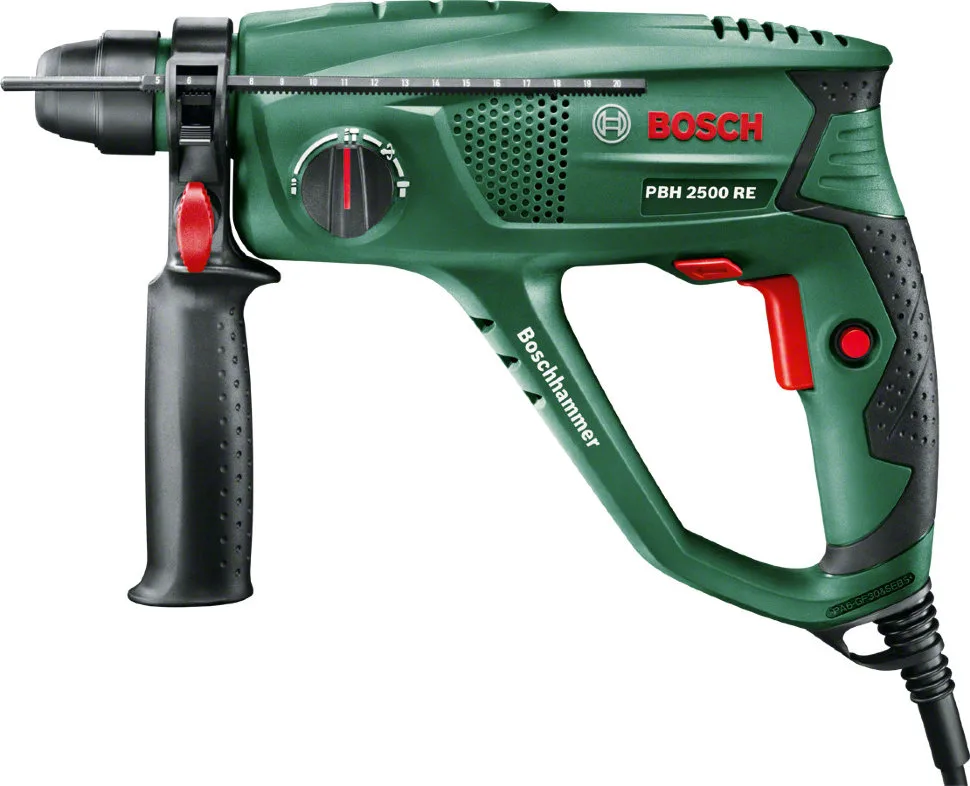 Перфоратор Bosch 600Вт 2,2кг ударний для свердління в бетоні та цеглі довбання закручування