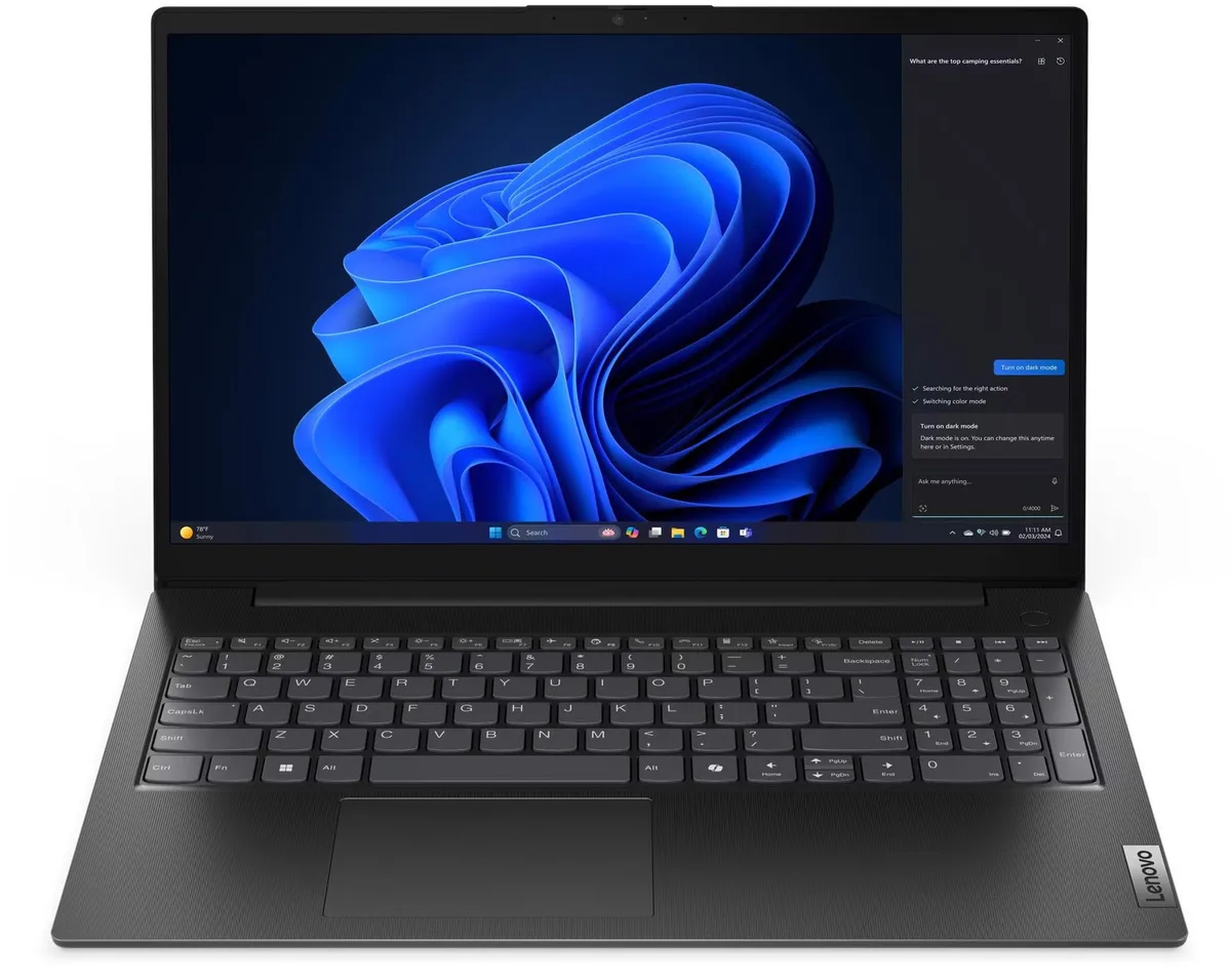 Ноутбук Lenovo чорний 15.6" IPS FHD Intel i3 8GB 512GB SSD