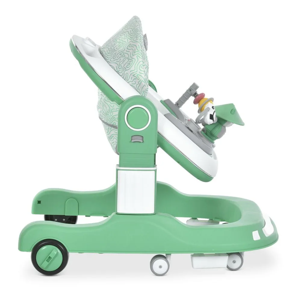Ходунки ME 1200 URSA Green музыкальные со светом комбинированные 70х54х62 см пластик зеленый