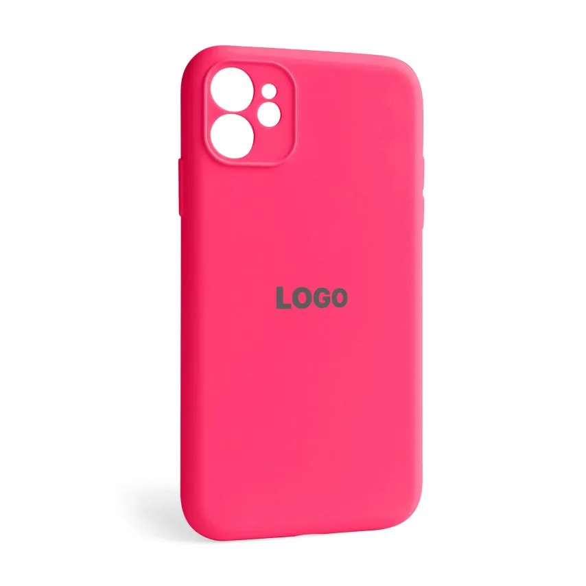 Чохол Silicone Case для Apple iPhone 11 силікон  закрита камера рожевий