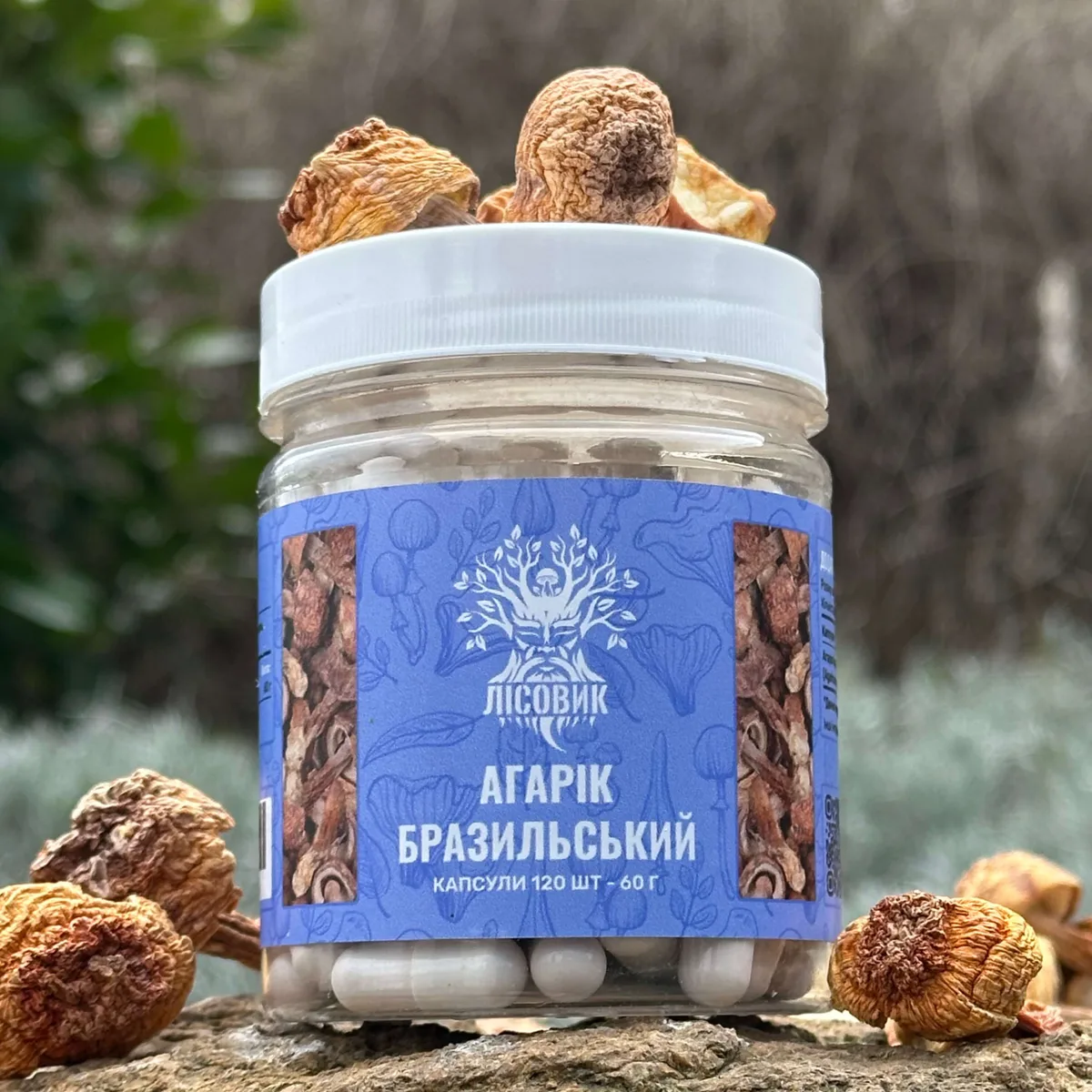 Агарик бразильский, капсулы 120 шт по 0.5 г