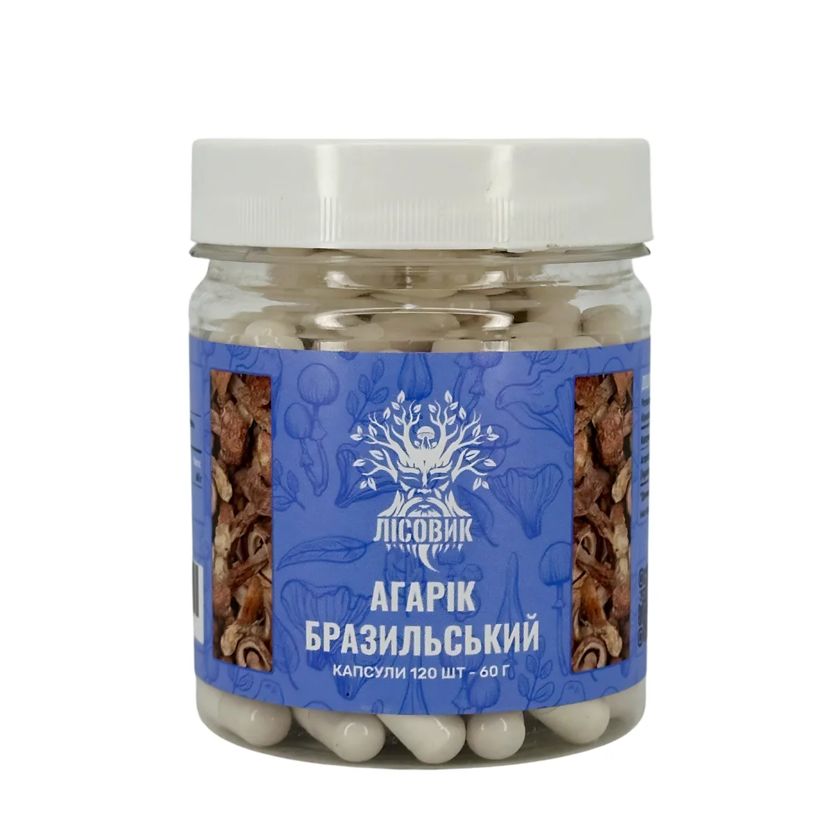 Агарик бразильский, капсулы 120 шт по 0.5 г