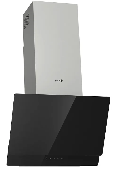 Витяжка Gorenje похила настінна нержавіюча сталь 60 см срібляста 608 куб.м/год