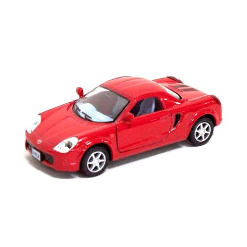 Машинка KINSMART Toyota MR2 металлическая инерционная красная с открывающимися дверями 1:32