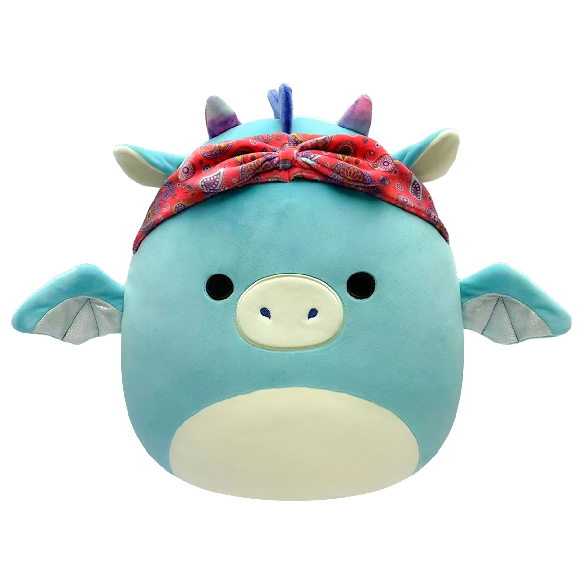 М'яка іграшка Squishmallows поліестер 19 см Дракон у бандані