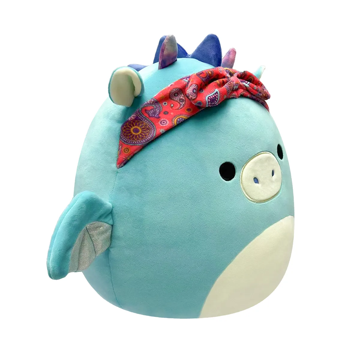 М'яка іграшка Squishmallows поліестер 19 см Дракон у бандані