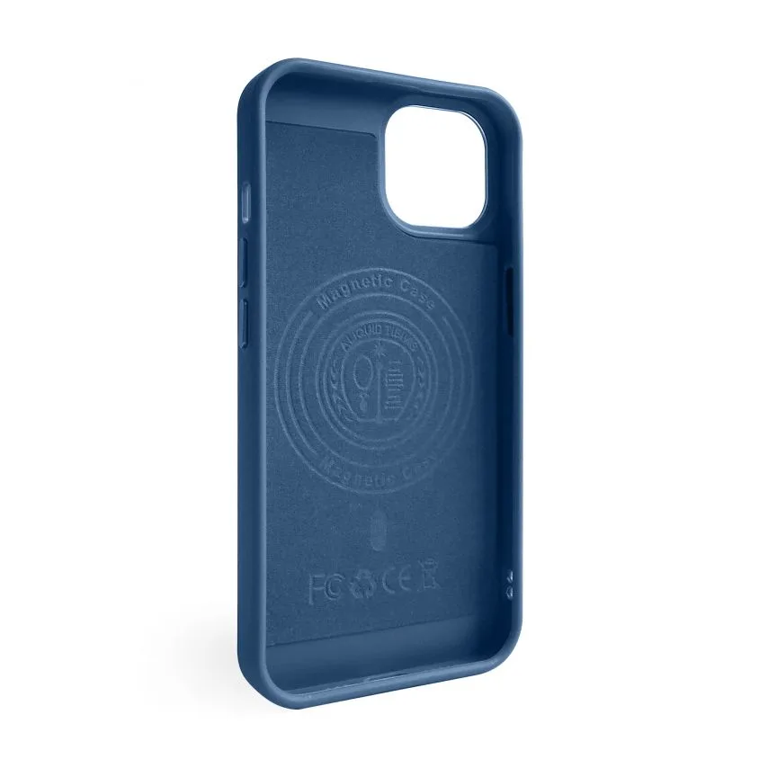 Чохол MagSafe Textured для Apple iPhone 14 силікон синій