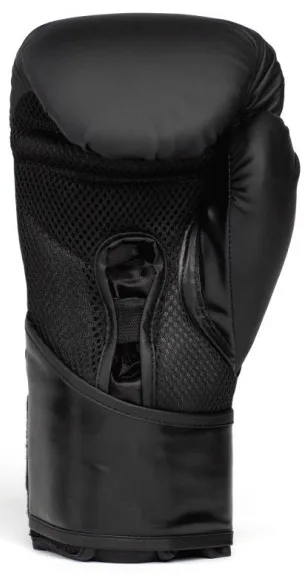 Боксерські рукавиці Everlast 10 унцій чорні золоті з нітрил-бутадієн-каучуку