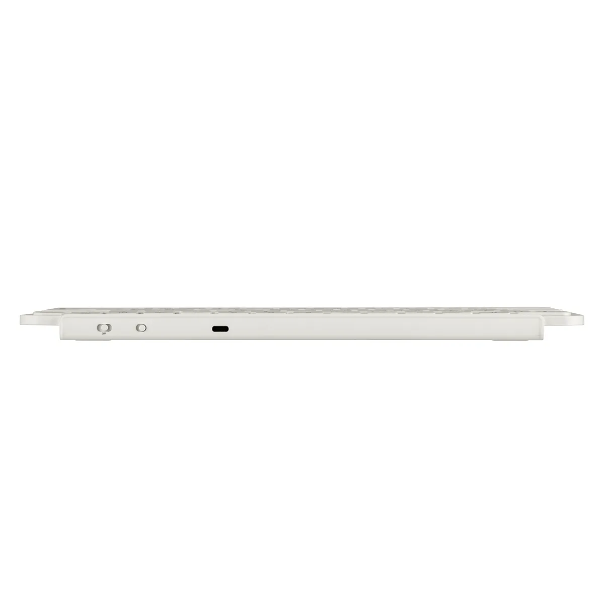 Клавіатура мембрана Keychron B1 Pro, USB/WL/BT, ivory white