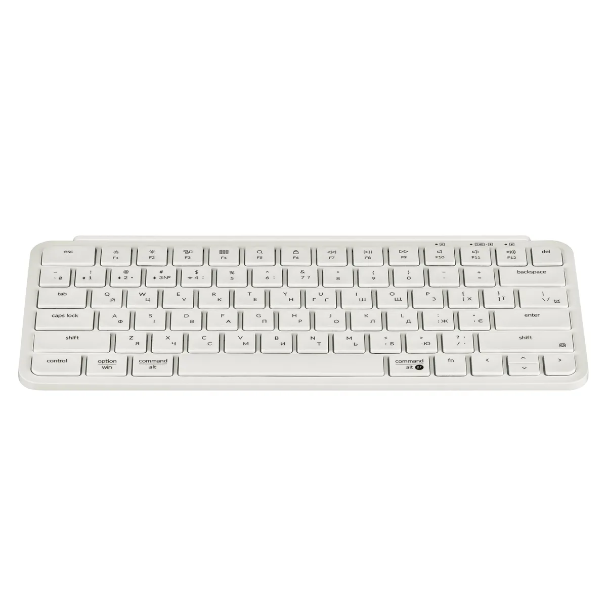 Клавіатура мембрана Keychron B1 Pro, USB/WL/BT, ivory white