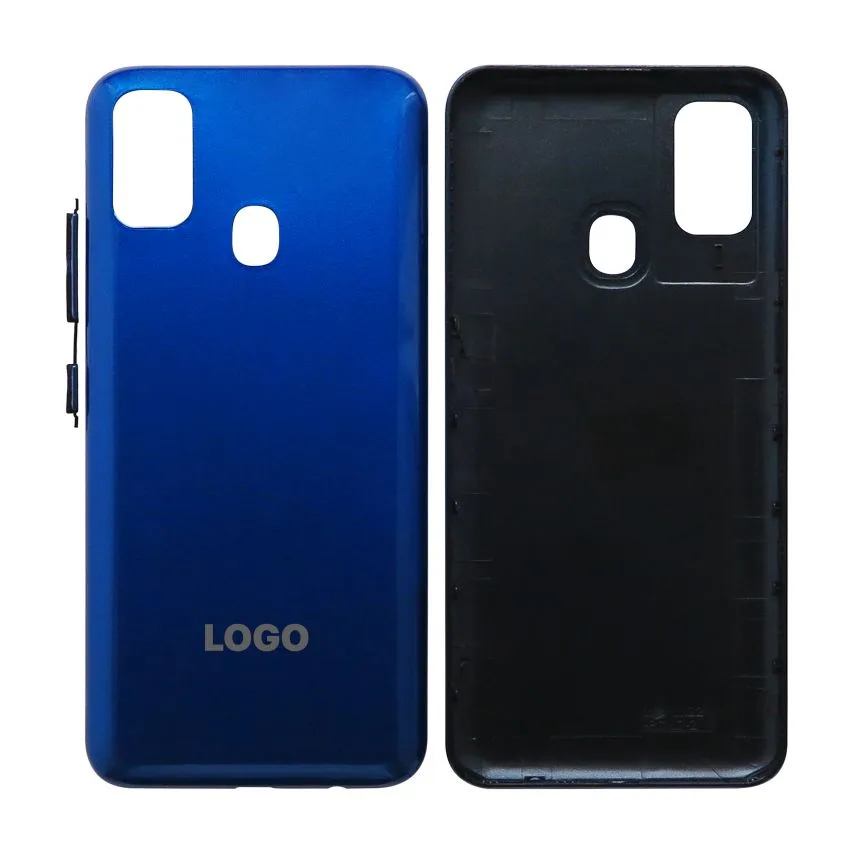 Корпус Samsung High Quality 2020 синій зі склом камери і бічними кнопками