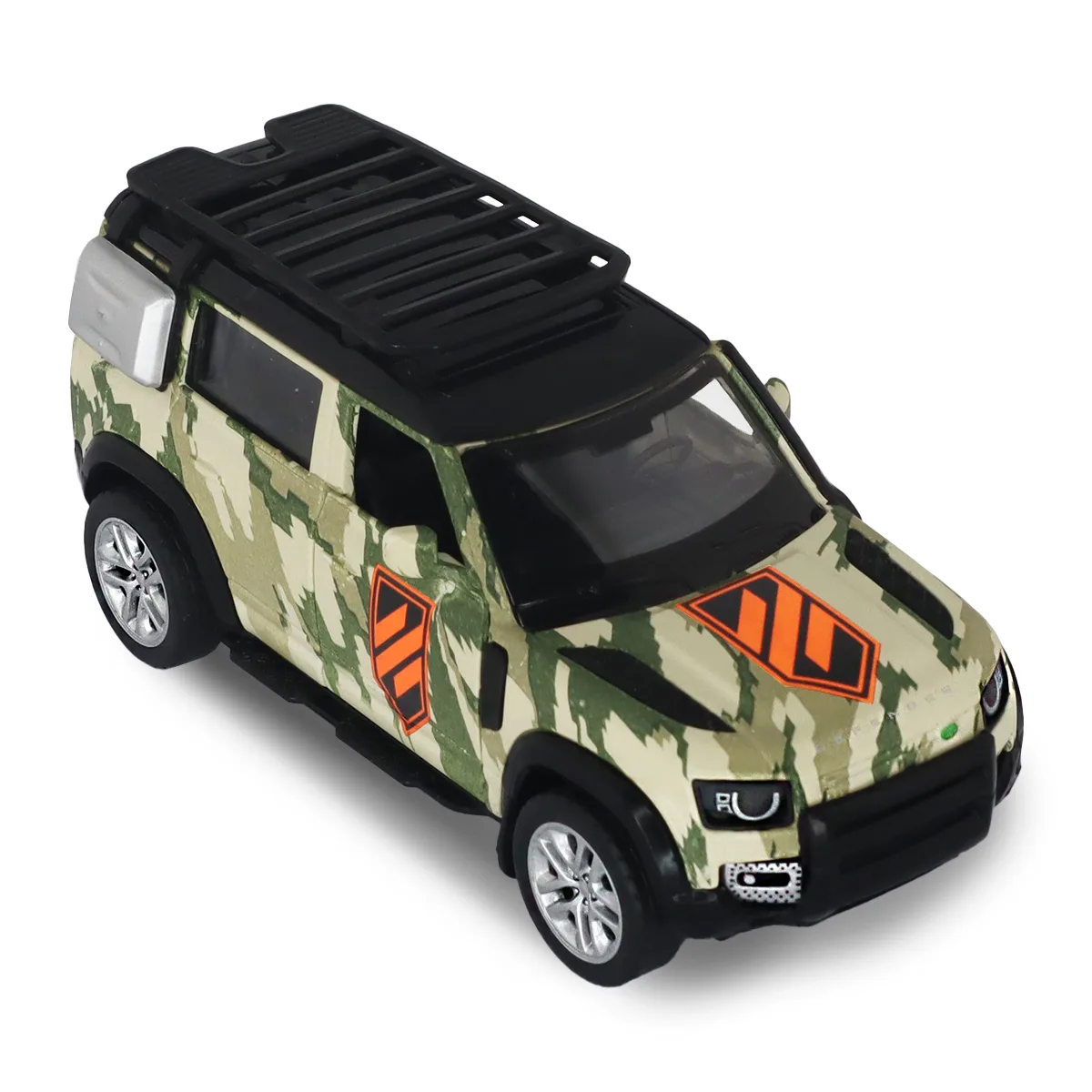 Автомодель TechnoDrive металл 1:43 Шевроны Героев Land Rover Defender 110 3 ОШБр