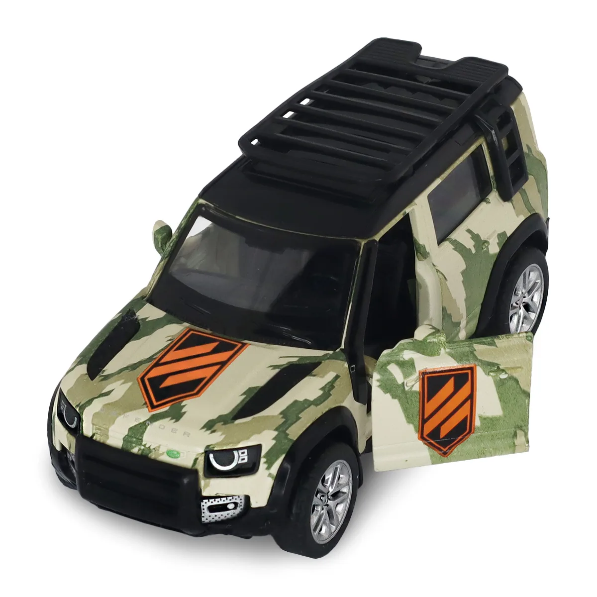 Автомодель TechnoDrive металл 1:43 Шевроны Героев Land Rover Defender 110 3 ОШБр
