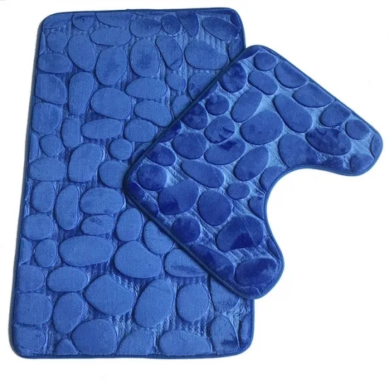 3D килимки поліестер 41х49 80х50 см синій 2 шт