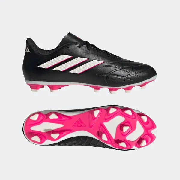 Футбольні бутси Adidas синтетична шкіра 42 чорні з рожевим