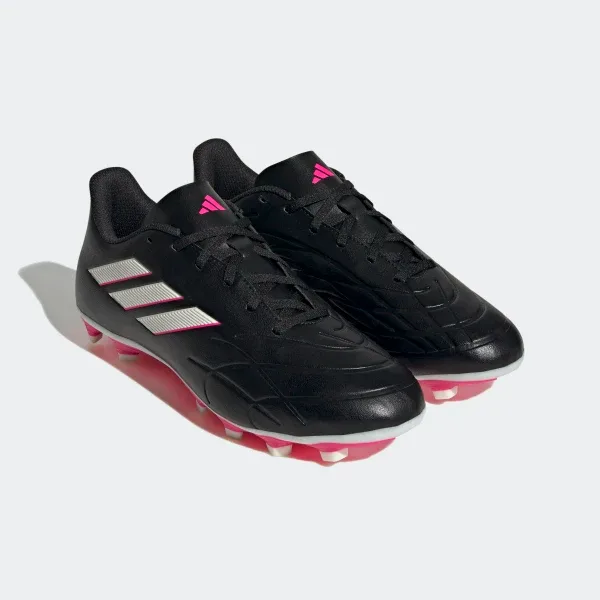 Футбольные бутсы Adidas синтетическая кожа 42 черные с розовым