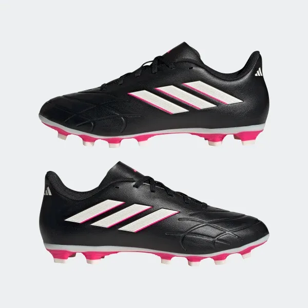 Футбольные бутсы Adidas синтетическая кожа 42 черные с розовым