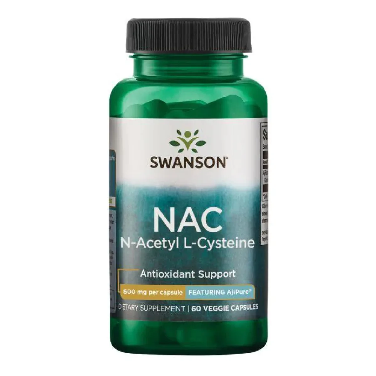 N-Acetyl L-Cysteine Swanson AjiPure 600 mg 60 капсул