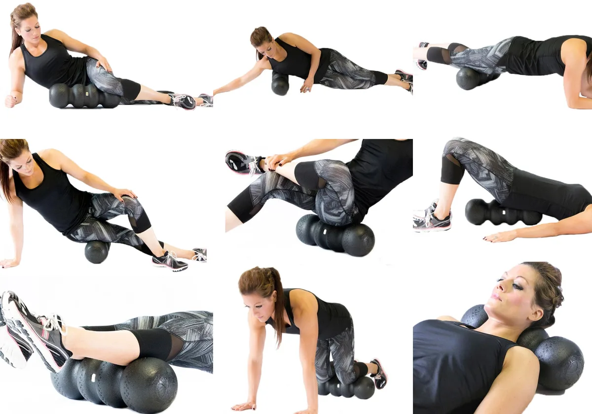 Масажний ролик EasyFit EPP 45 см Чорний
