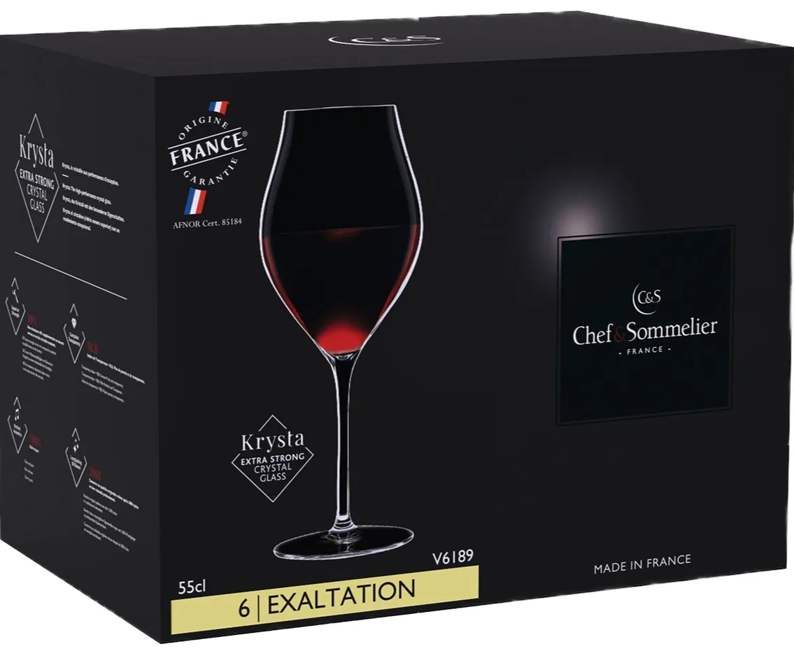 Набір келихів Chef&Sommeliers Exaltation Krysta 550 мл 6 шт для червоного вина