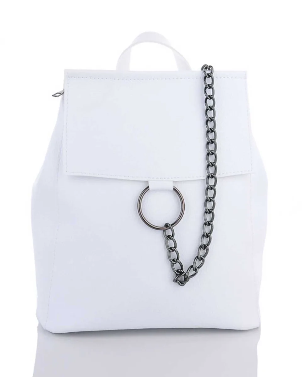 Сумка-рюкзак Welassie з еко-шкіри 46500 біла