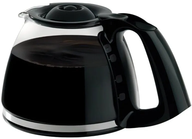 Кофеварка Tefal капельного типа Subito для приготовления молотого кофе, объемом 125 л, черного и серебристого цветов.