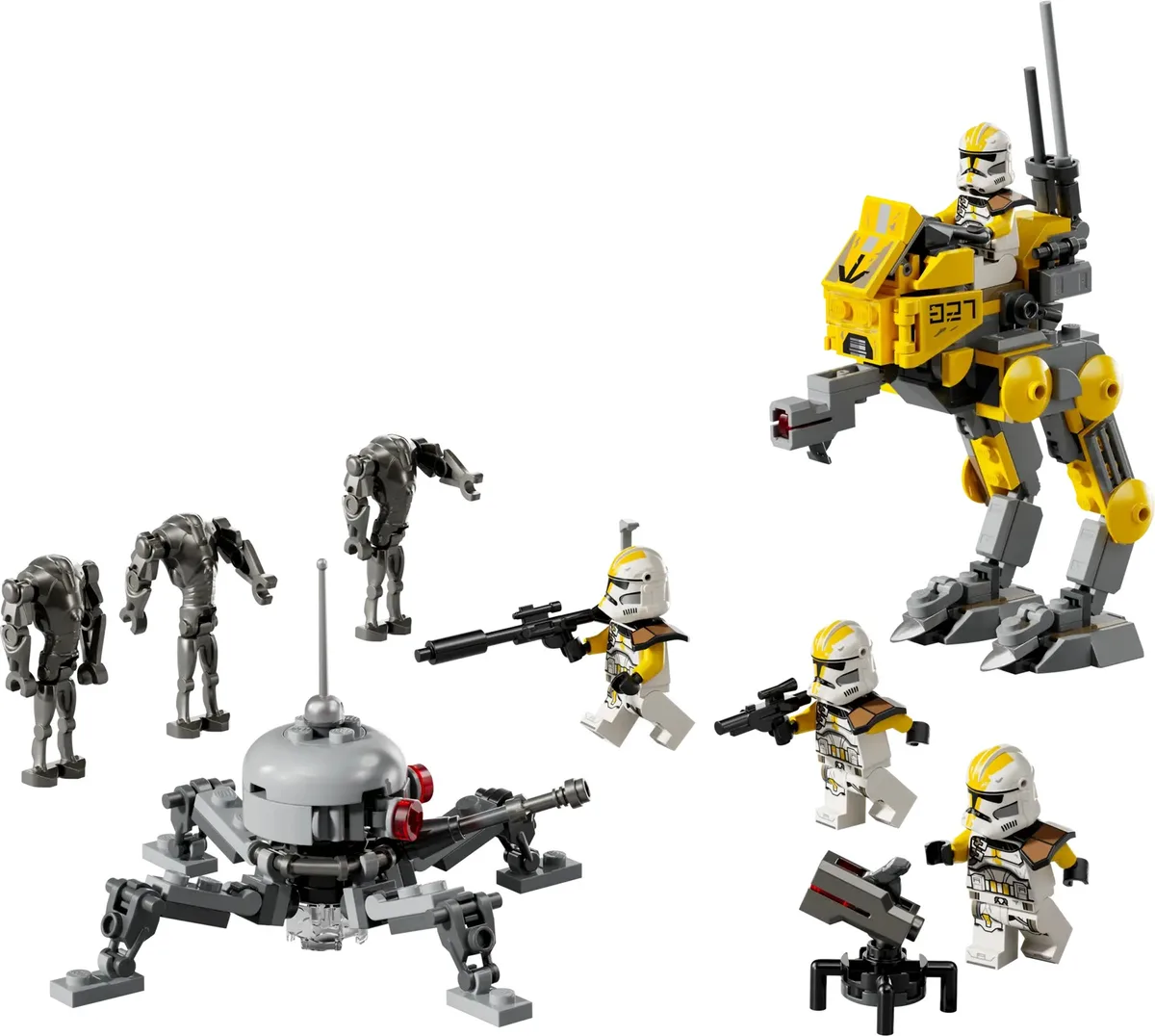 Конструктор LEGO Star Wars бійці-клони 327 корпусу 4 фігурки пластик 7+