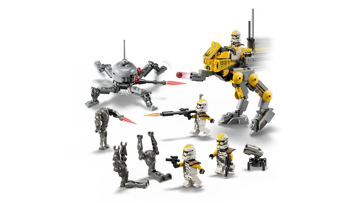 Конструктор LEGO Star Wars бійці-клони 327 корпусу 4 фігурки пластик 7+