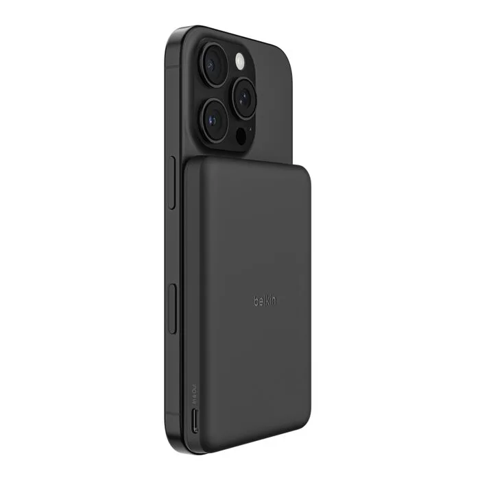 Портативный аккумулятор Belkin литийионный 5000 мАч черный Slim Magnetic