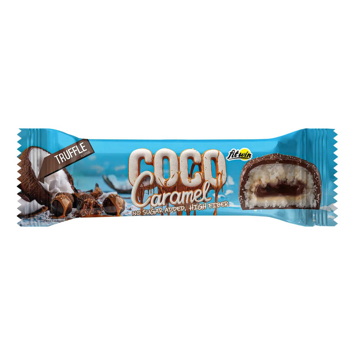 Coco Caramel FitWin Кокосові батончики без цукру 20x40 г Трюфель