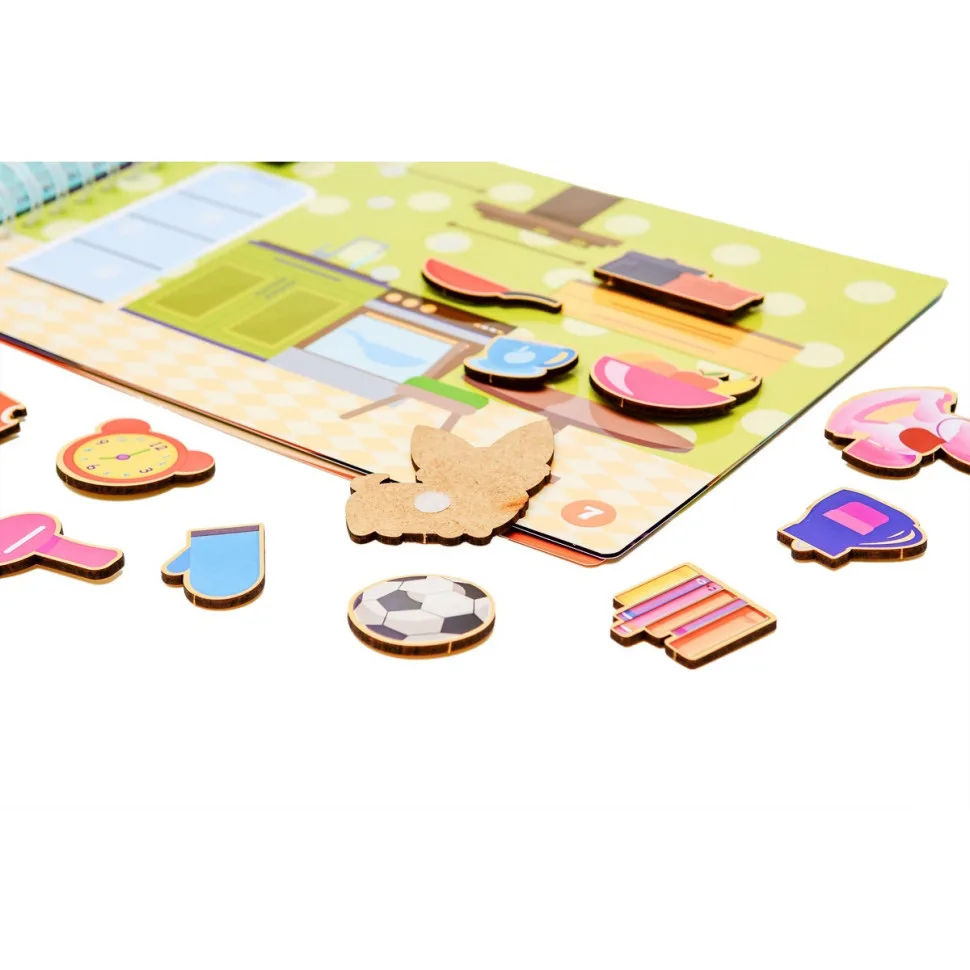Розвиваюча іграшка Мока Бока Будинок PuzzleOK 103 деталі пластиковий багатоколірний