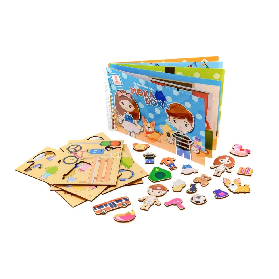 Розвиваюча іграшка Мока Бока Будинок PuzzleOK 103 деталі пластиковий багатоколірний