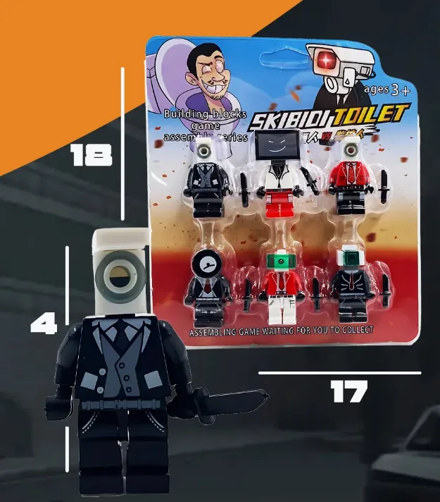 Набір фігурок LEGO ST 12 деталей пластик 19х16,5 см різні кольори