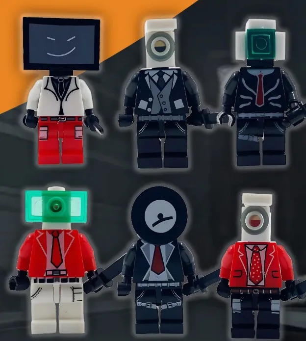 Набір фігурок LEGO ST 12 деталей пластик 19х16,5 см різні кольори