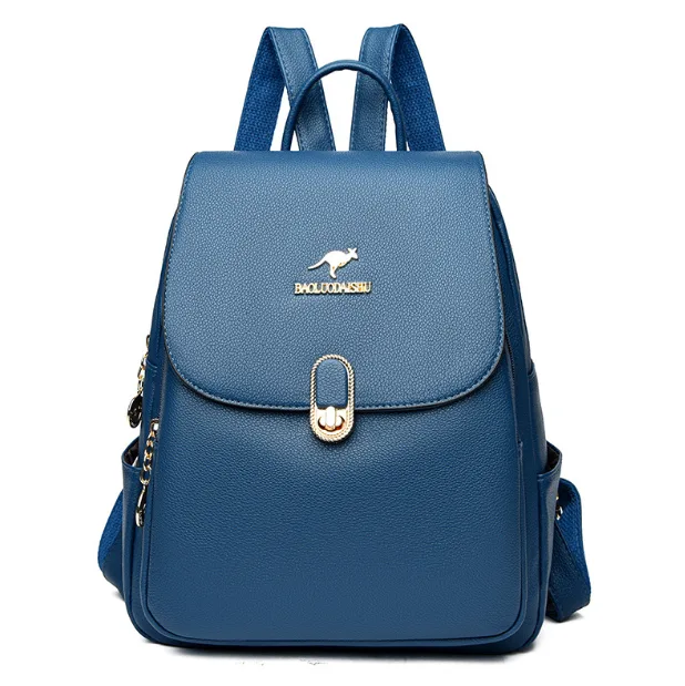 Женский рюкзак экокожа 30х26х14 см Синий