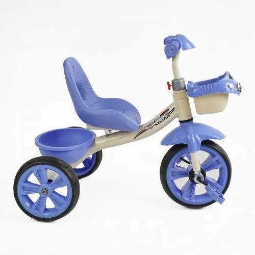 Велосипед триколісний Best Trike з кошиком для дітей сталева рама колеса EVA 10 дюймів 8 дюймів