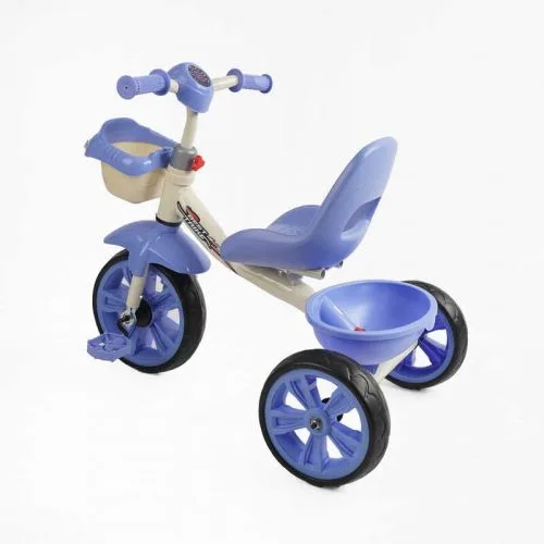 Велосипед триколісний Best Trike з кошиком для дітей сталева рама колеса EVA 10 дюймів 8 дюймів