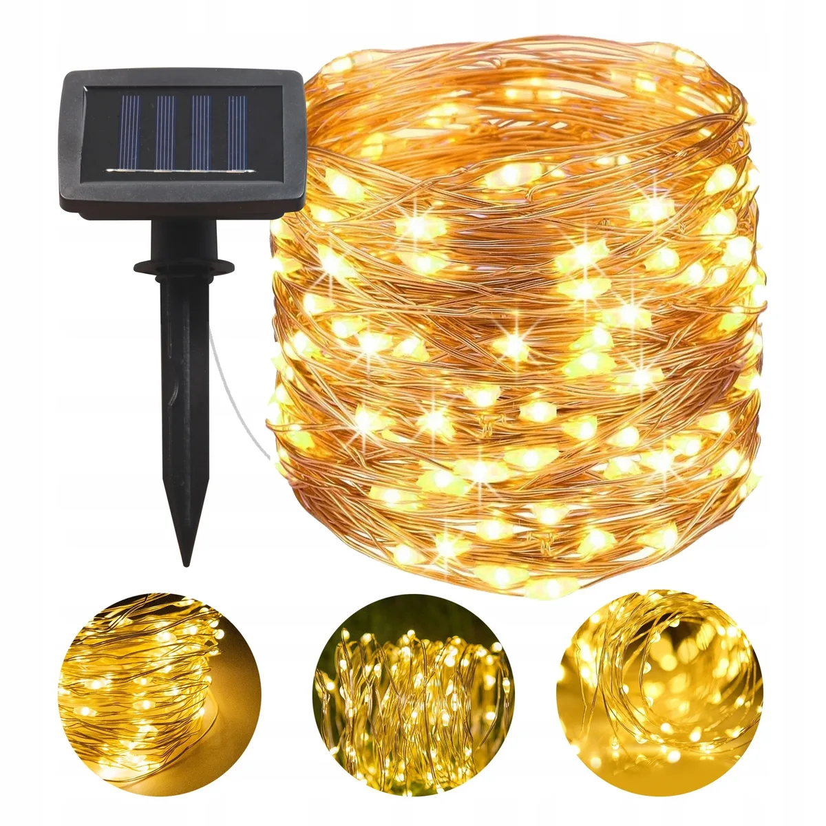 Сонячна гірлянда MasterLED пластикова 42 м тепле світло 400 LED IP44