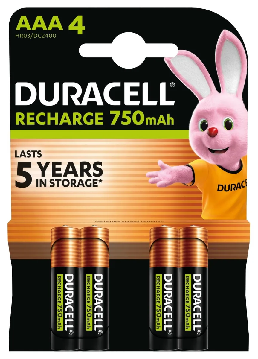 Акумулятори Duracell Ni-MH AAA 750 mAh 4 шт