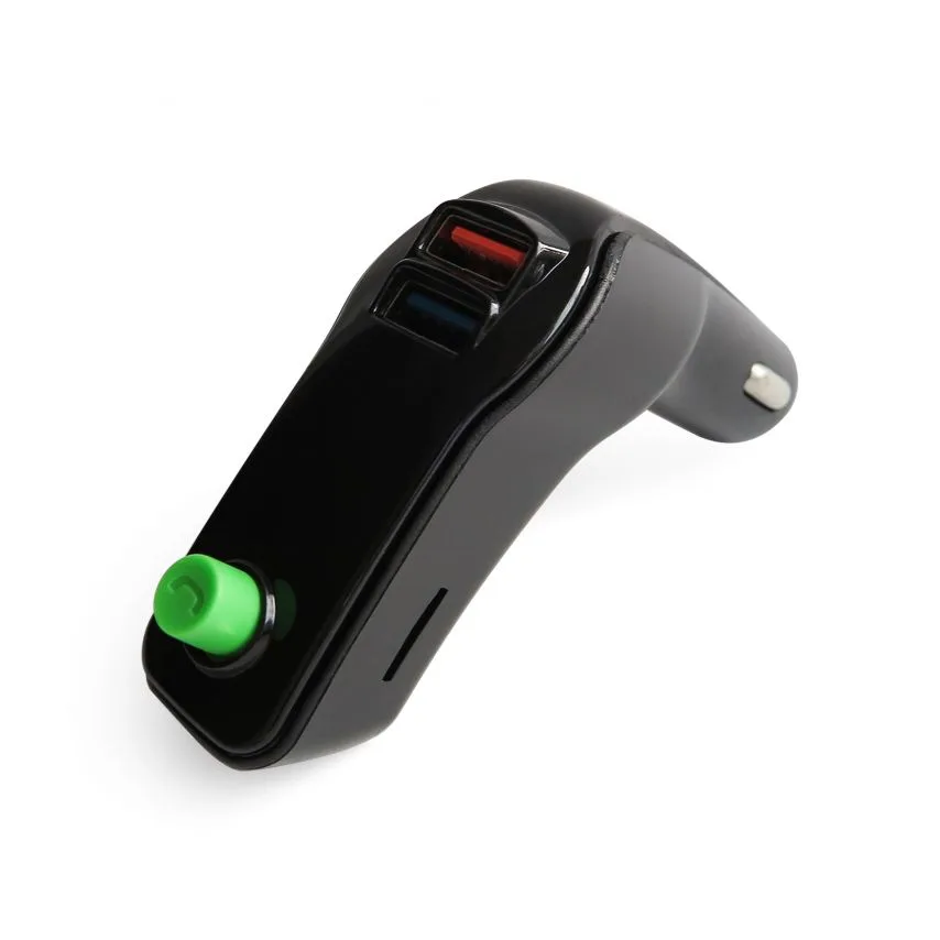 FM-трансмітер Bluetooth 4 порти USB 3,1A чорний