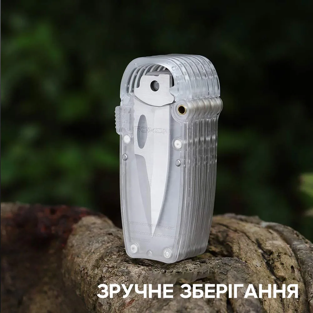 Набір змінних клинків Roxon 3in1 з мартенситної сталі для ножів 104х48х15 мм