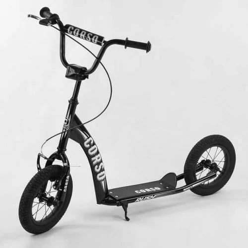 Самокат Corso з надувними колесами 12 дюймів для дітей від 3 років ручне гальмо