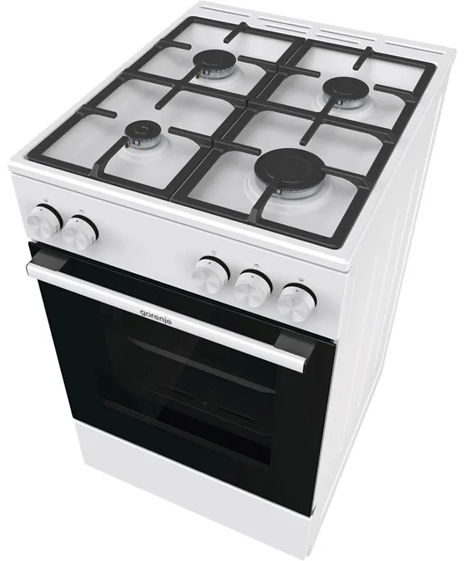 Газова плита Gorenje 4 конфорки емаль 50х85х59,4 см біла 70 л