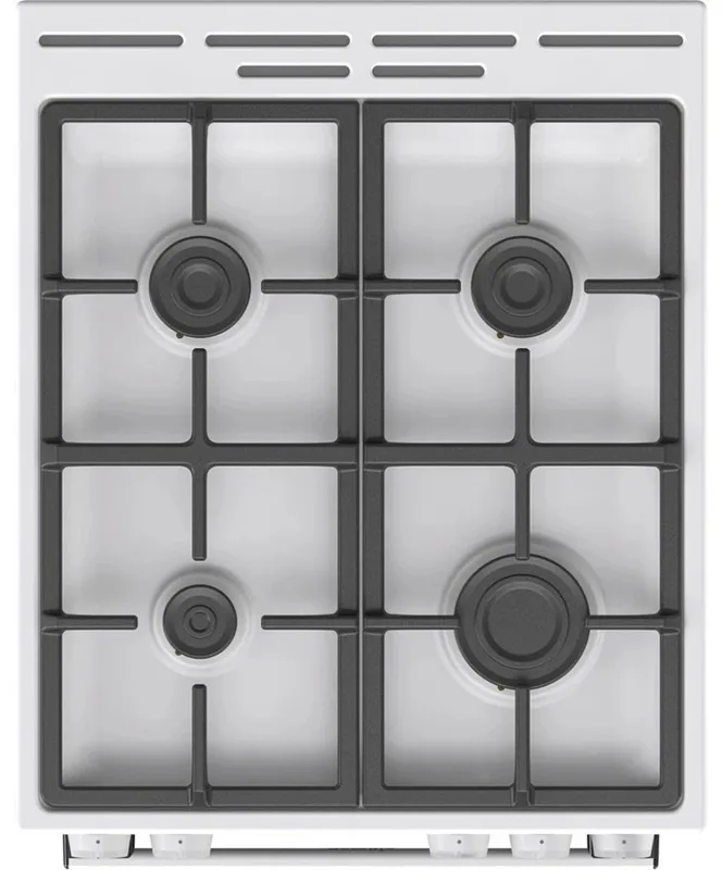Газова плита Gorenje 4 конфорки емаль 50х85х59,4 см біла 70 л