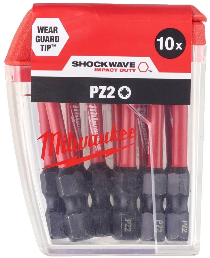 Біти Milwaukee Shockwave PZ2 50мм 10шт ударні для гайковерта закручування свердління