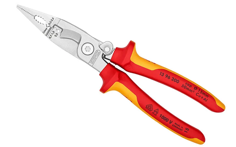 Клещи многофункциональные KNIPEX сталь 200мм диэлектрические