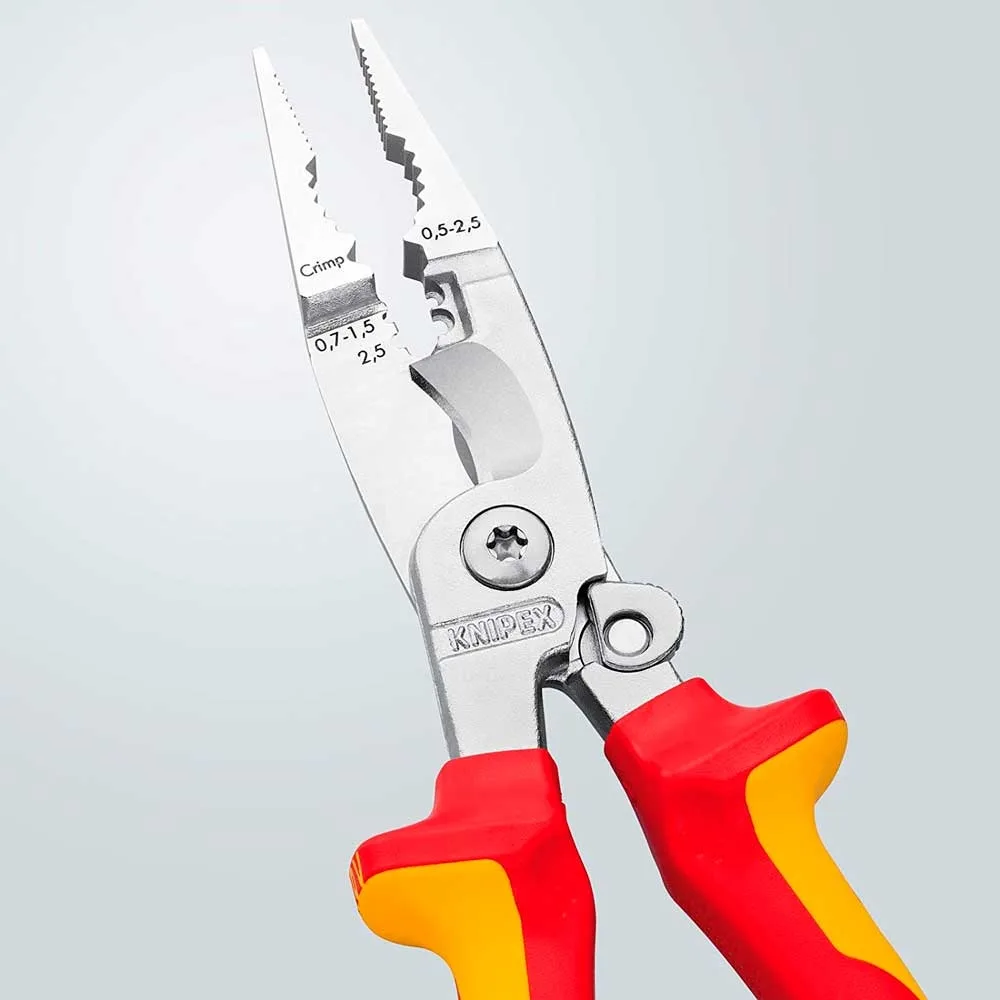 Клещи многофункциональные KNIPEX сталь 200мм диэлектрические