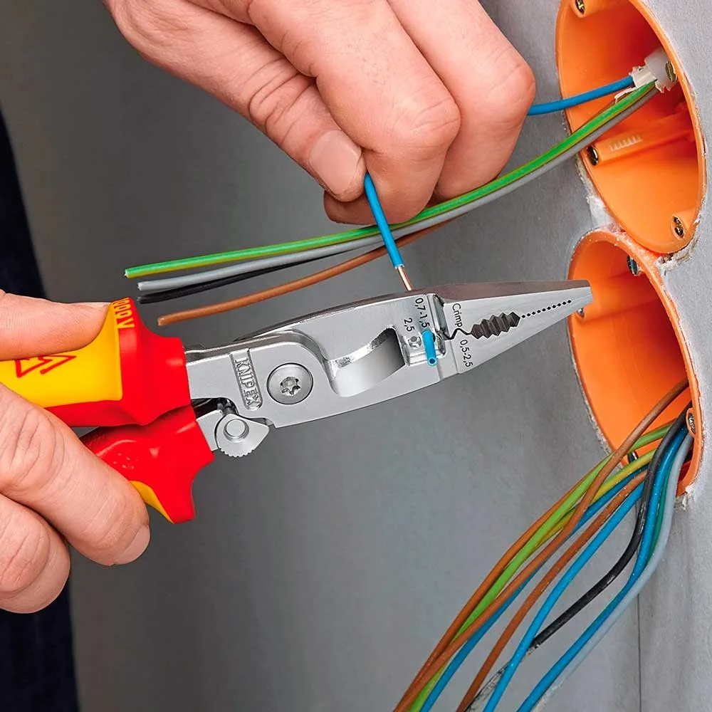 Клещи многофункциональные KNIPEX сталь 200мм диэлектрические