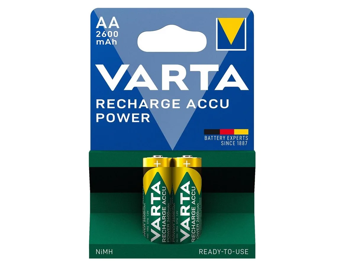 Аккумулятор Varta NI-MH Power AA 2600 мА•ч, 2шт