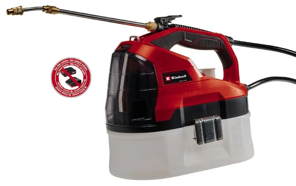 Акумуляторний обприскувач Einhell GE-WS 18/35 Li - Solo PXC, 18В, 3.8л, 1л/хв, 2.2кг без батареї та зарядного пристрою.